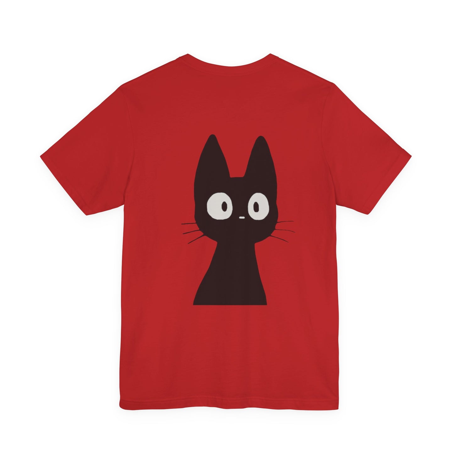 Black Cat Graphic Tee — Cute Minimalist Cat T-Shirt For Women