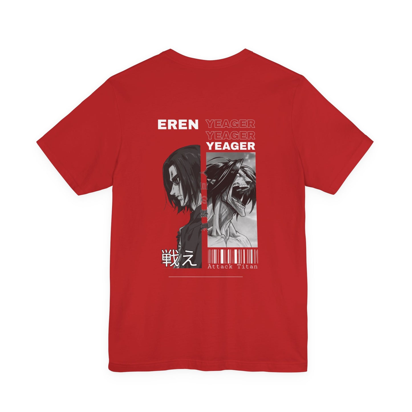 Attack on Titan Eren Yeager Graphic Tee — Anime Manga Fan Shirt For Men