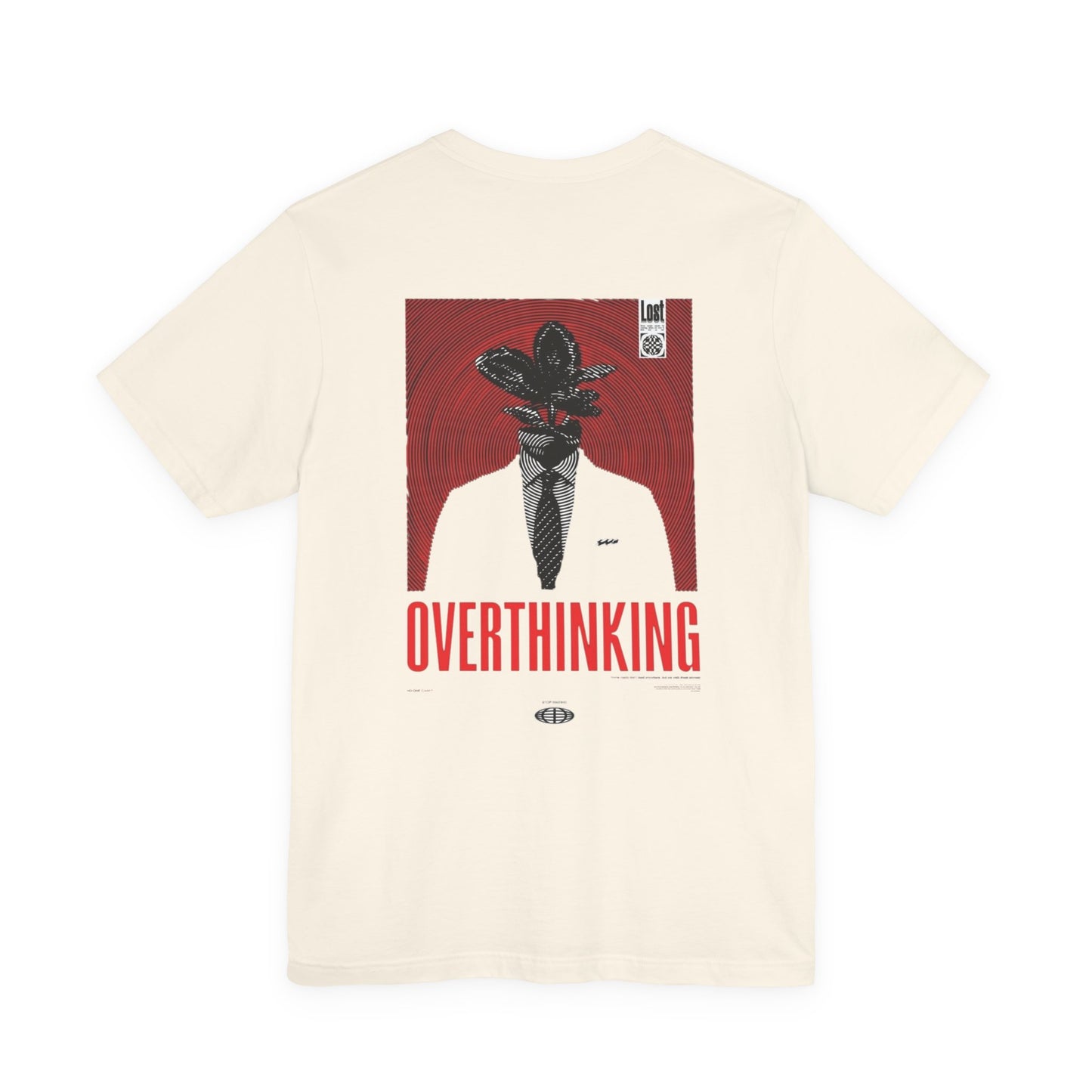 Overthinking Graphic Tee — Surreal Suit Back Print