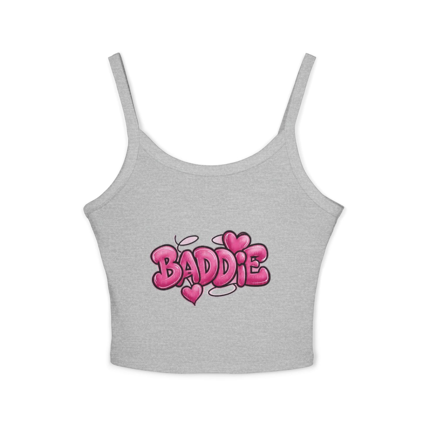 Baddie Pink Heart Crop Tank