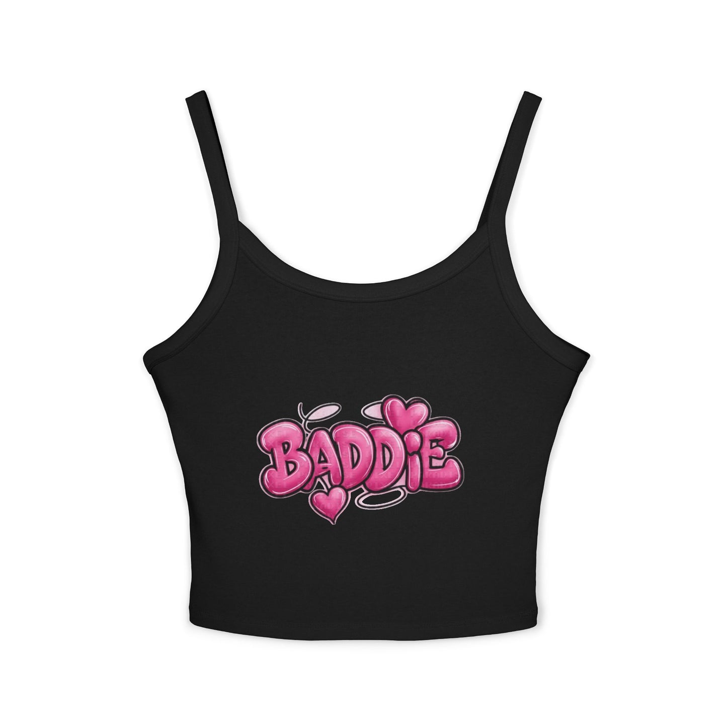 Baddie Pink Heart Crop Tank