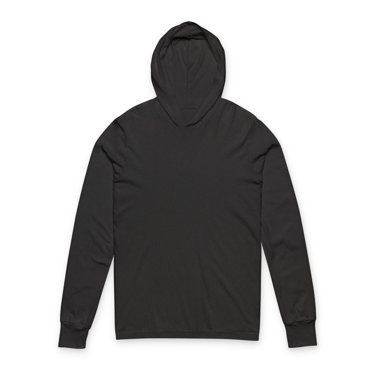 Hooded Long Sleeve Tee — Back Print “All We Need Is Money” Graphic