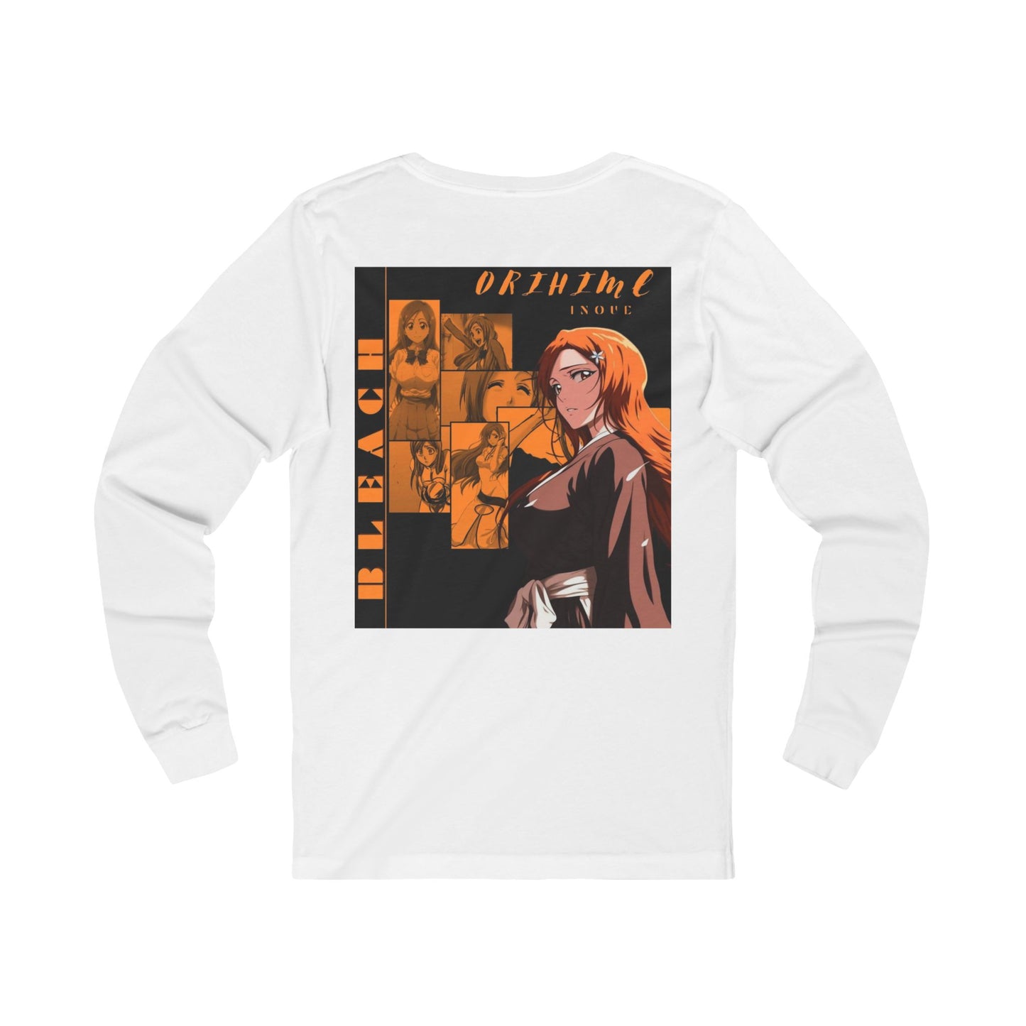 Bleach Ichigo Anime Long Sleeve Tee — Vintage Orange Graphic For Women