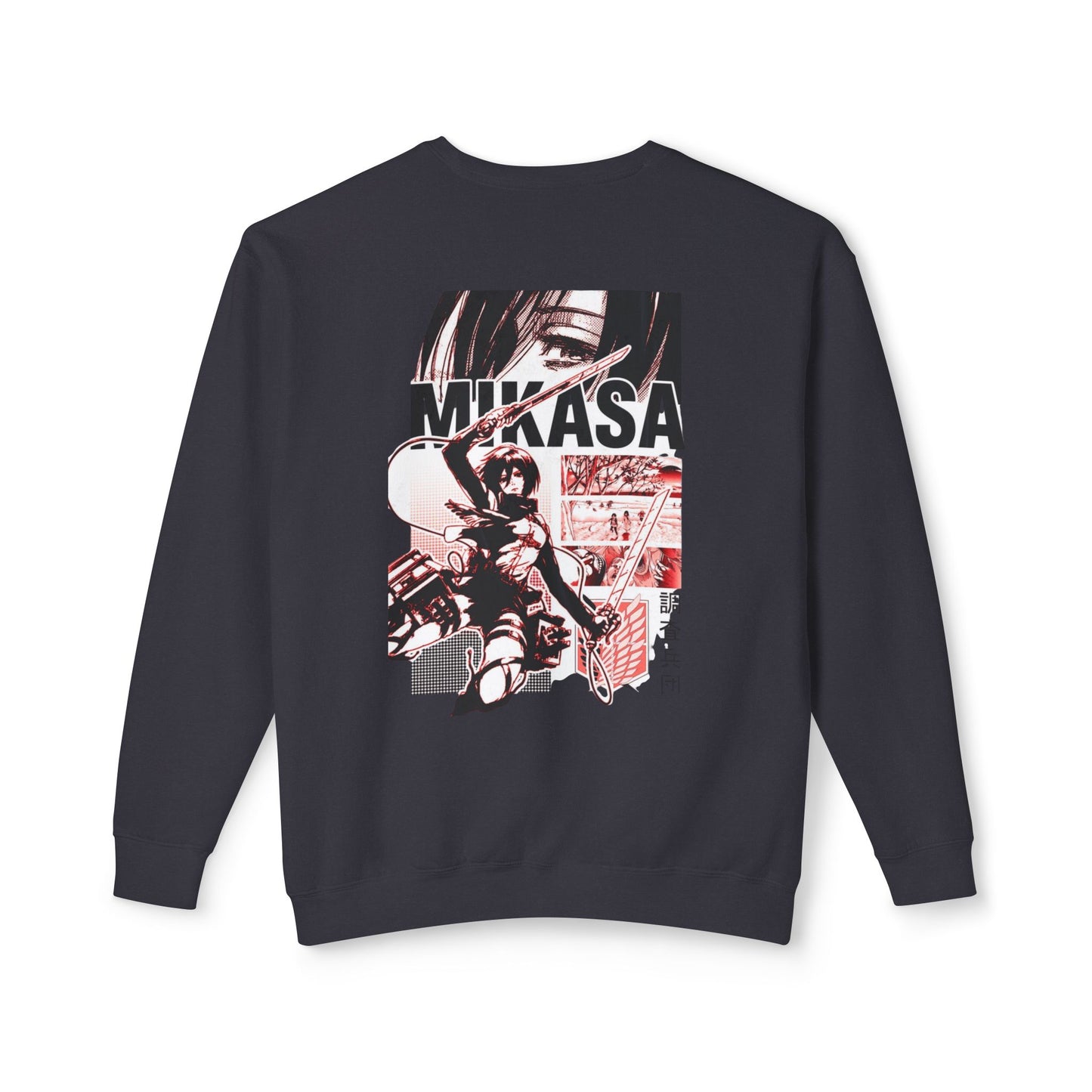 Mikasa Anime Crewneck Sweatshirt — Vintage Manga Graphic For Women