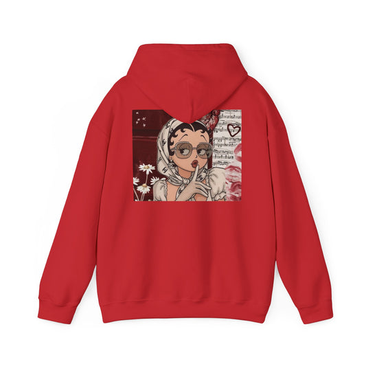 Anime Girl Hooded Sweatshirt — Shh Vintage Aesthetic Graphic Hoodie For Women