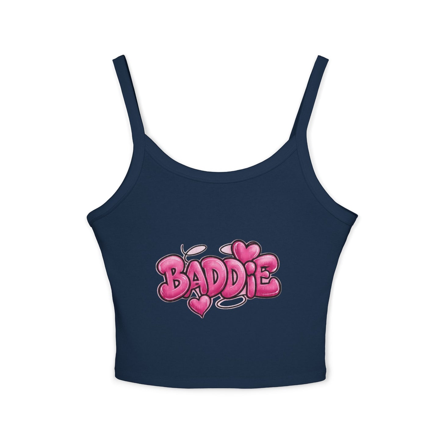 Baddie Pink Heart Crop Tank