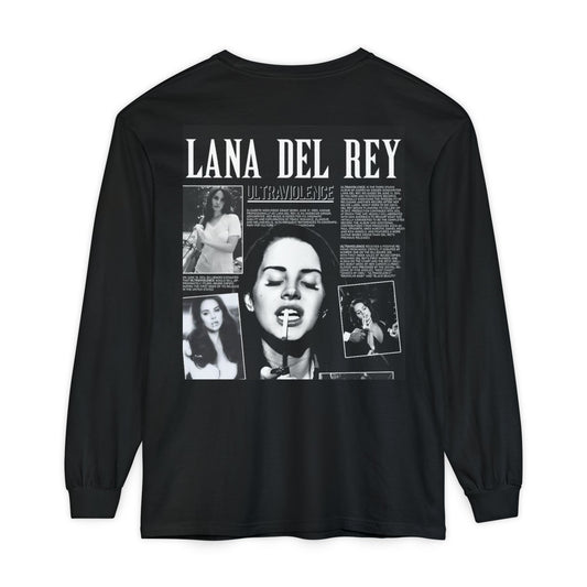 Lana Del Rey Ultraviolence Long Sleeve – Vintage Indie Aesthetic Graphic Tee – Coquette Style Retro Poster Shirt