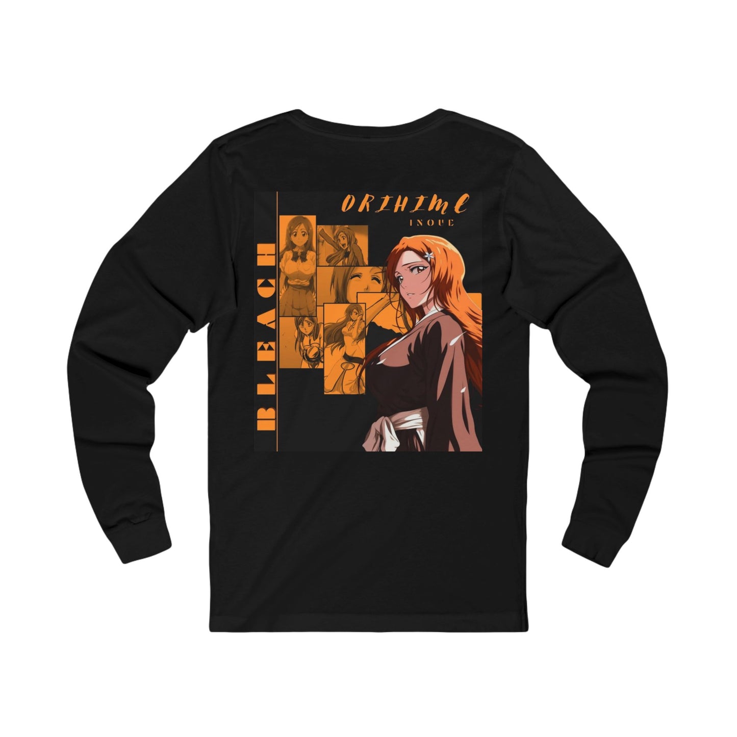 Bleach Ichigo Anime Long Sleeve Tee — Vintage Orange Graphic For Women