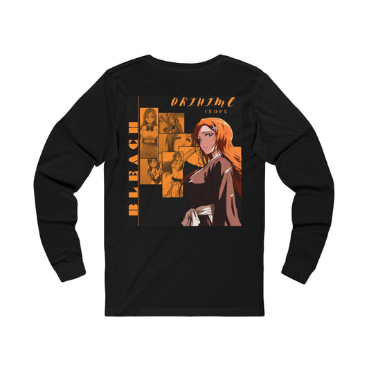 Bleach Ichigo Anime Long Sleeve Tee — Vintage Orange Graphic For Women
