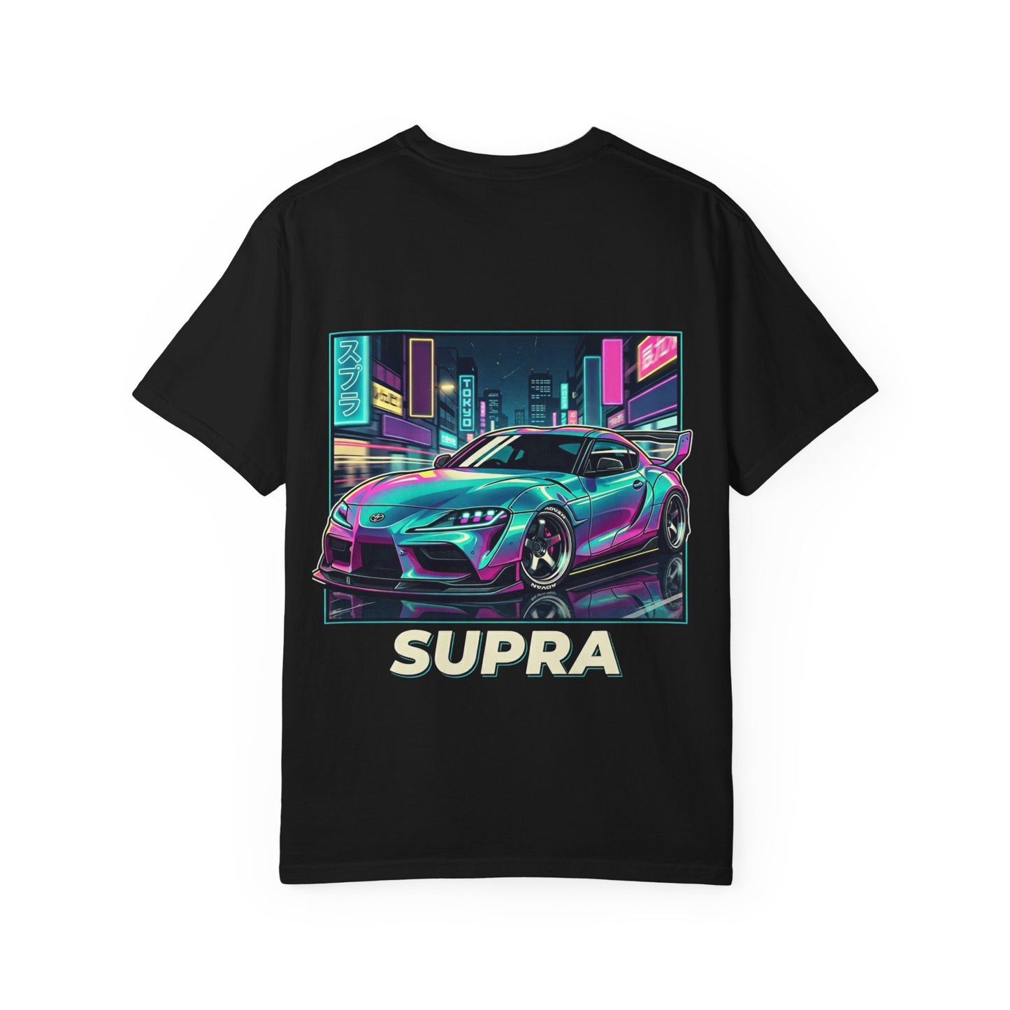 Premium Supra JDM T-Shirt – Retro Cyberpunk Tokyo Streetwear – Japanese Sports Car Graphic Tee for Men