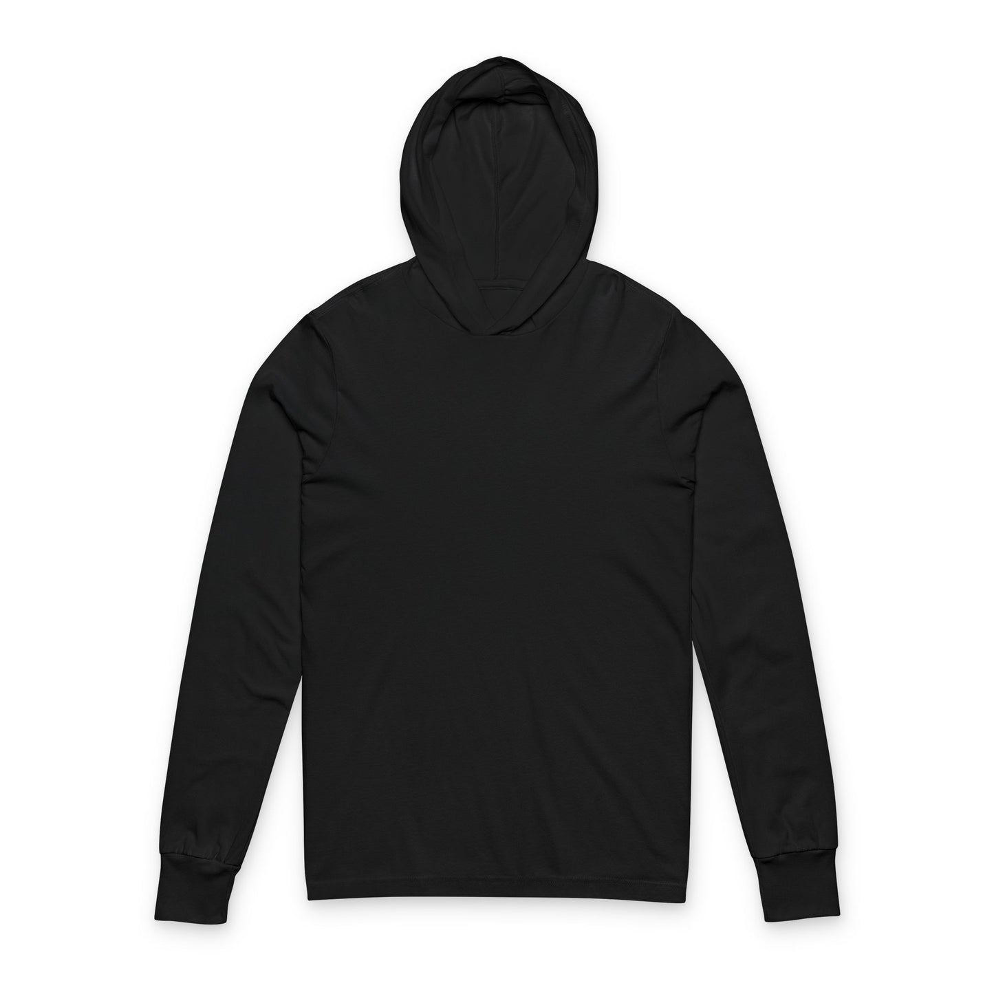 Hooded Long Sleeve Tee — Back Print “All We Need Is Money” Graphic
