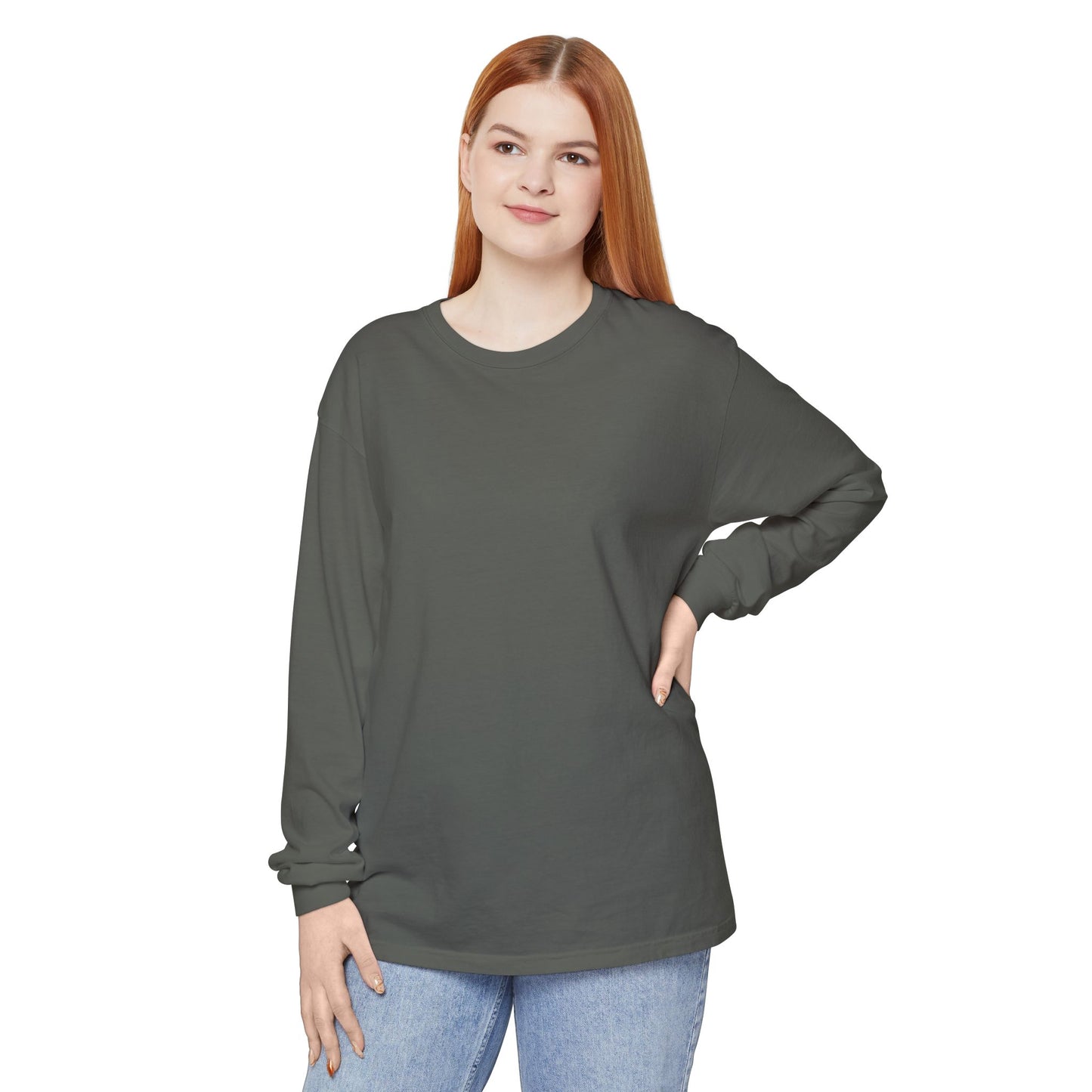 Long Sleeve T-Shirt — Pink Scream Mask Back Graphic For Women