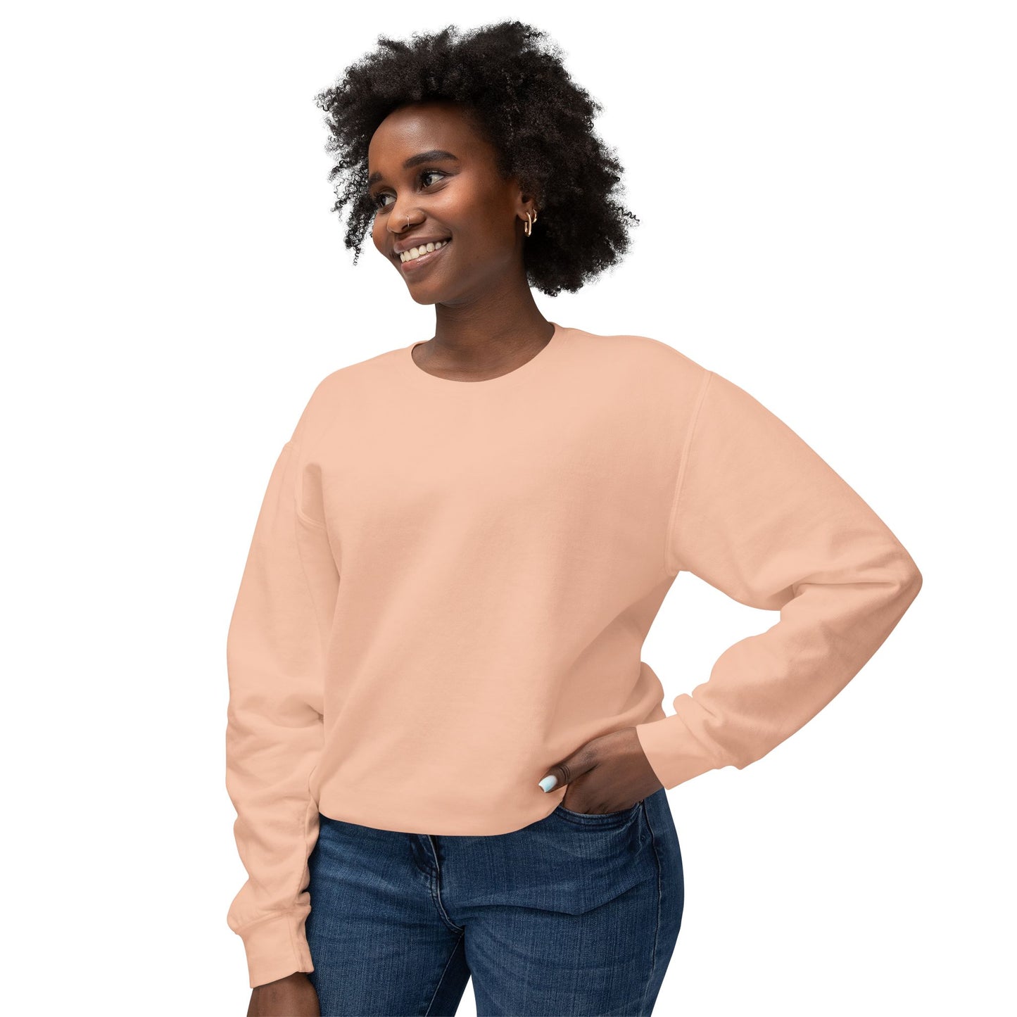 Crewneck Sweatshirt — 'Hot Summer' Retro Girl Ice Cream Graphic For Women
