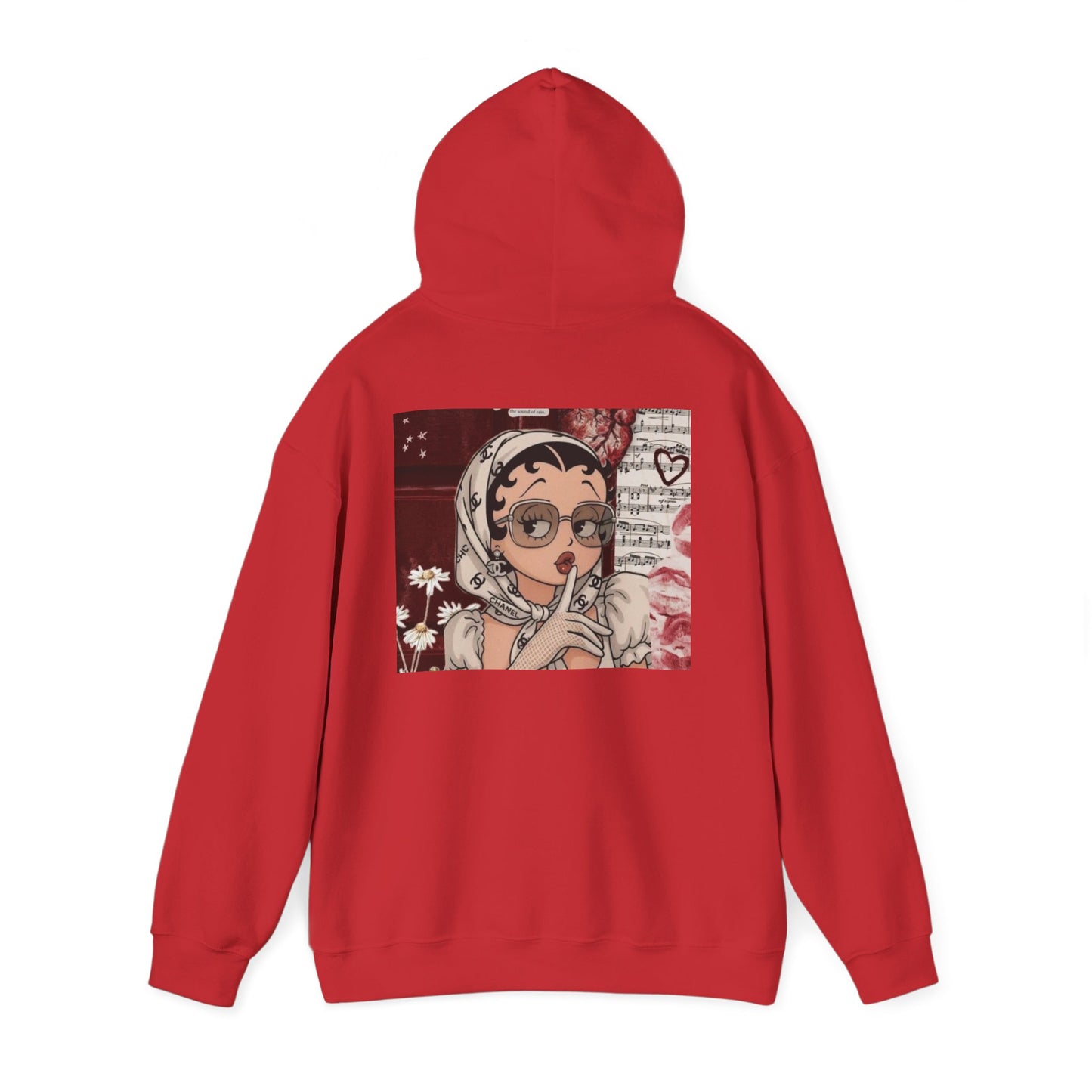 Anime Girl Hooded Sweatshirt — Shh Vintage Aesthetic Graphic Hoodie For Women