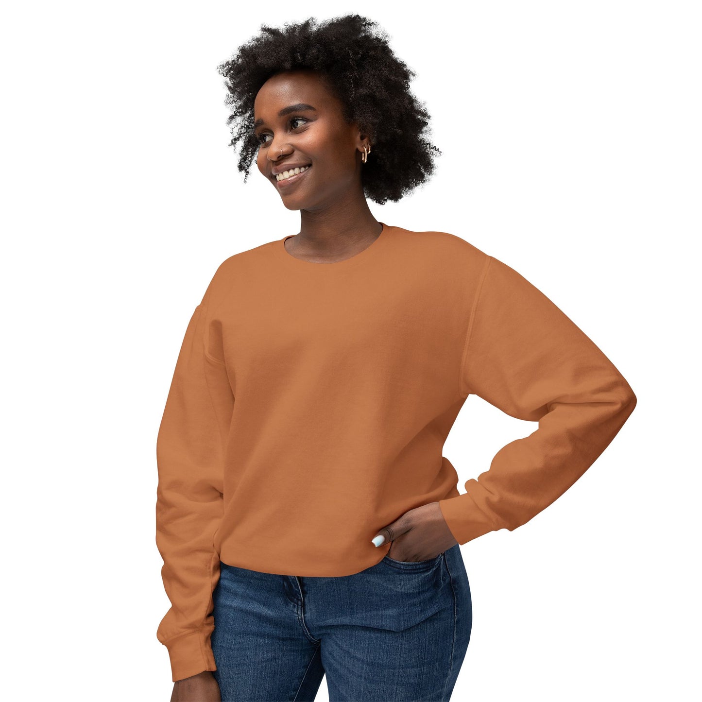 Crewneck Sweatshirt — 'Hot Summer' Retro Girl Ice Cream Graphic For Women
