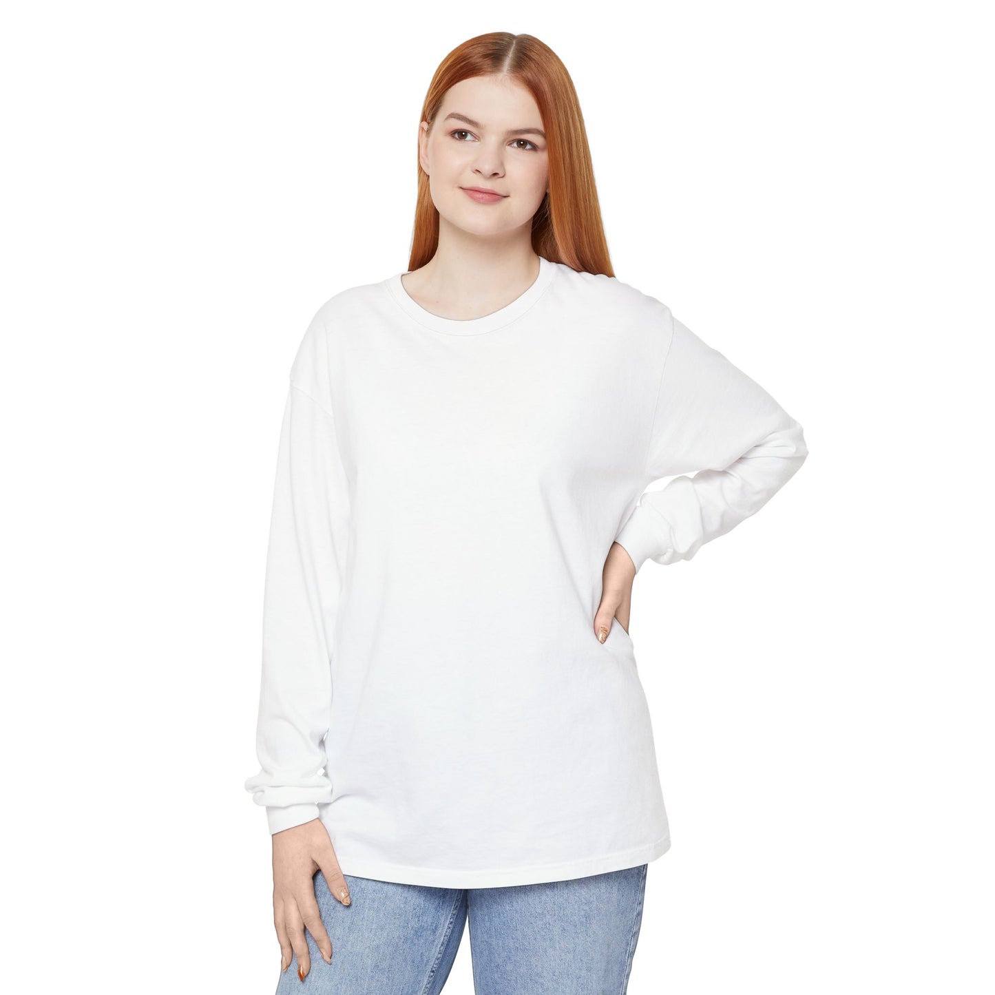 Long Sleeve T-Shirt — Pink Scream Mask Back Graphic For Women