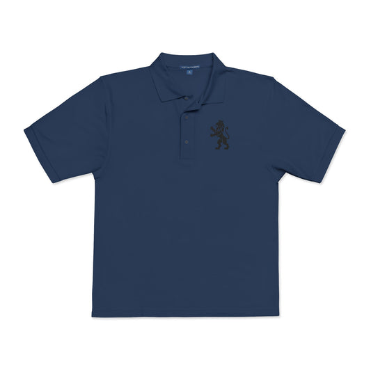 Embroidered Heraldic Lion Polo Tshirt