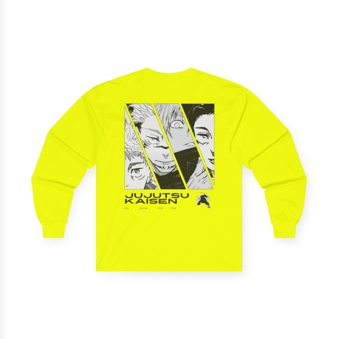 Jujutsu Kaisen Long Sleeve Tee — Anime Character Panel Shirt