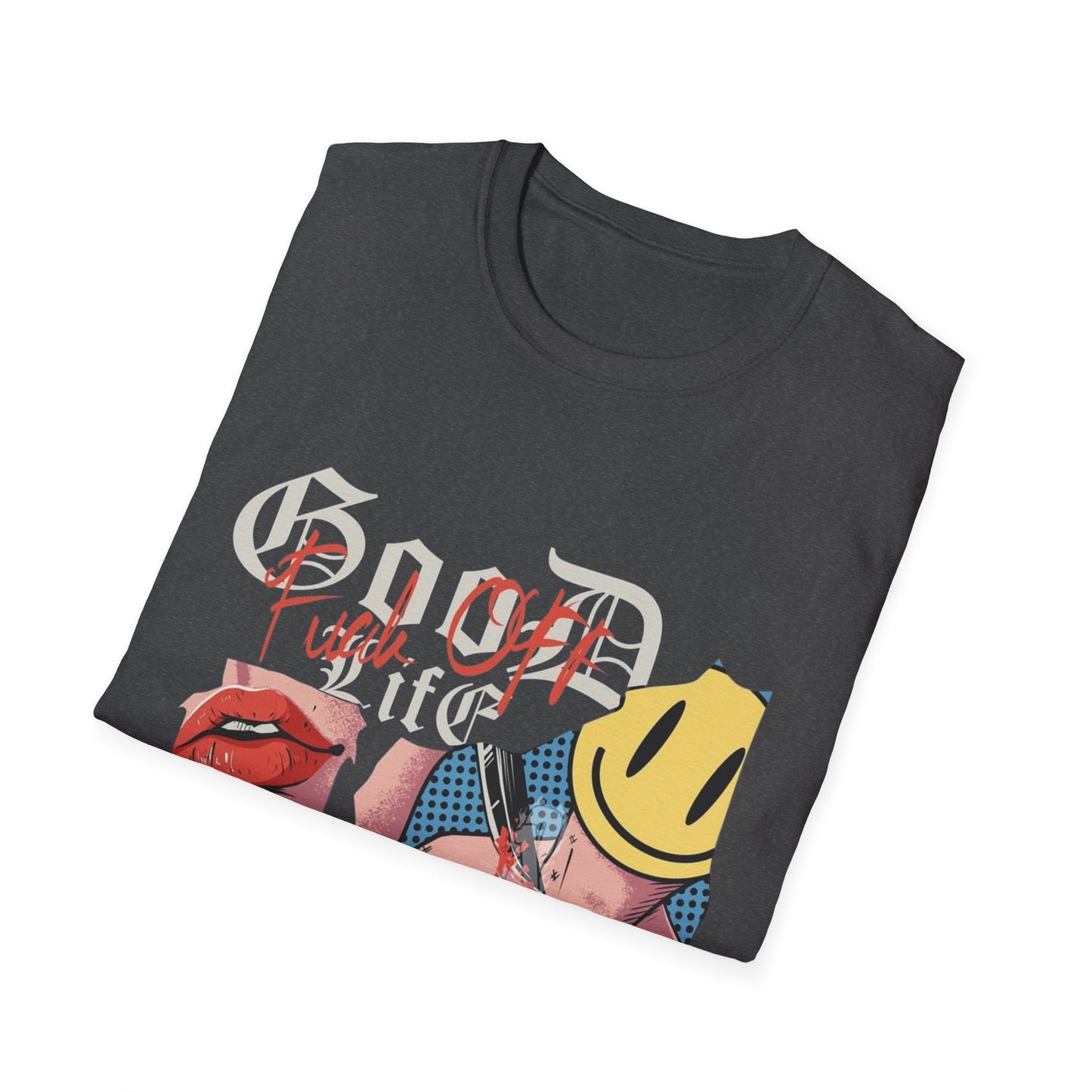 Good Life Glitch T-Shirt – Edgy Anime Streetwear – Retro Pop Art Graphic Tee For Women