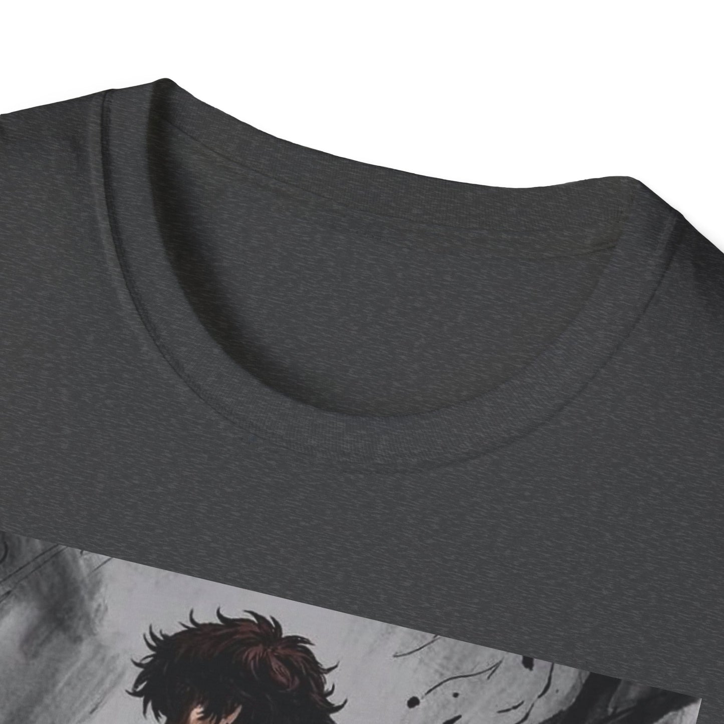 Title: Baki Hanma Demon Back Gym Shirt - Anime Fitness Graphic Tee - Baki Grappler Workout T-Shirt - Men's Grey Training Top