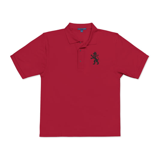 Embroidered Heraldic Lion Polo Tshirt