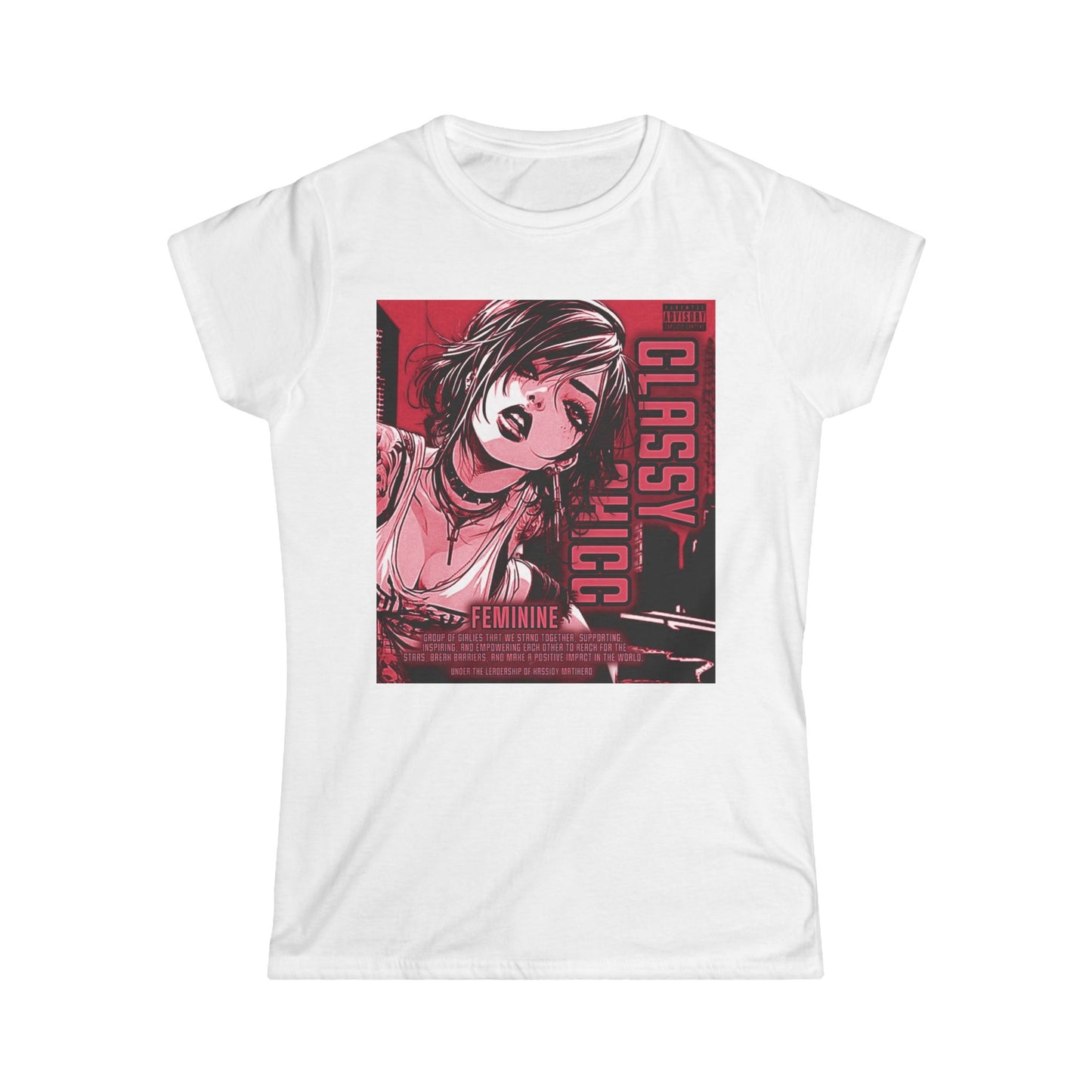 Women's Tee — "Classy & Feminine" Anime Noir Tee