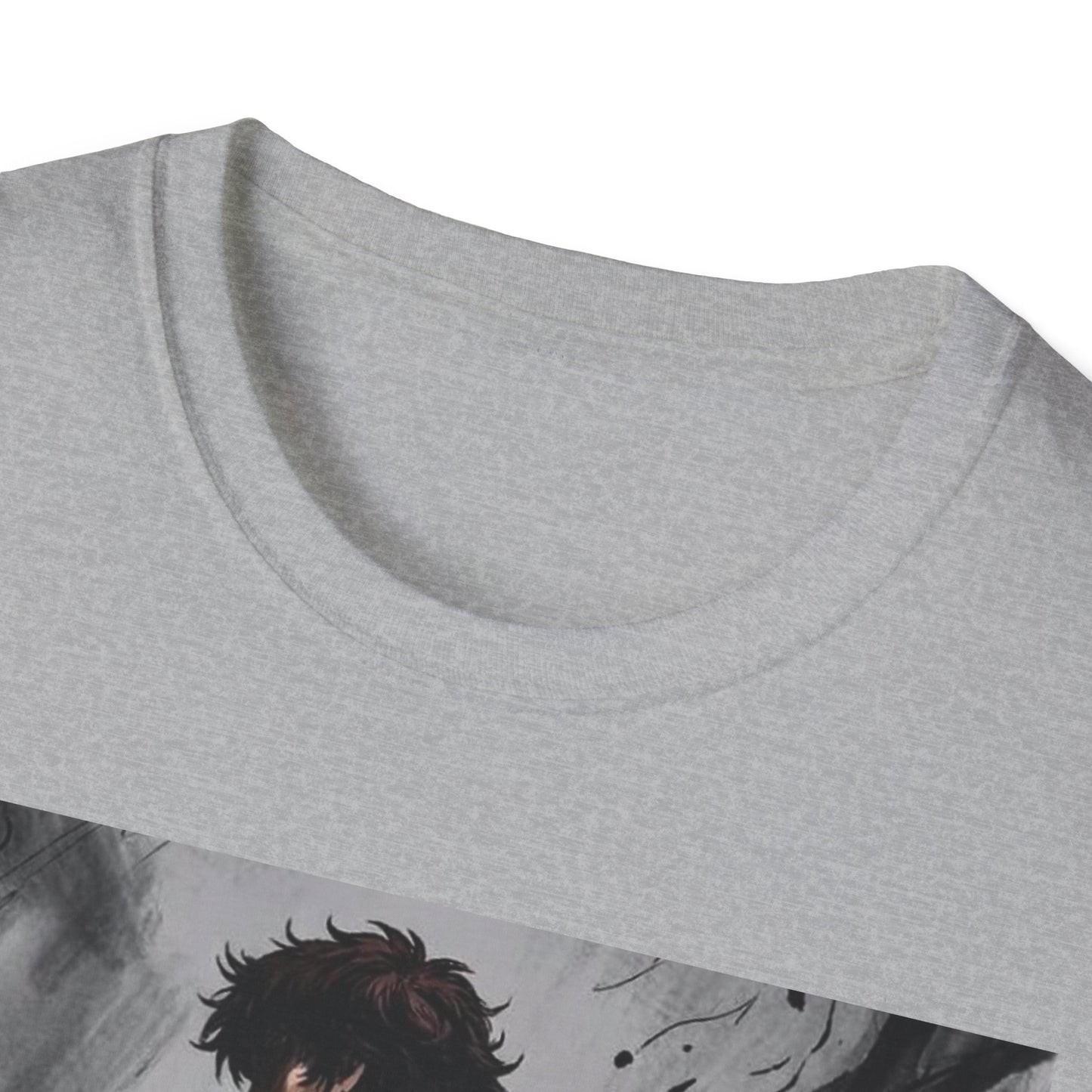Title: Baki Hanma Demon Back Gym Shirt - Anime Fitness Graphic Tee - Baki Grappler Workout T-Shirt - Men's Grey Training Top