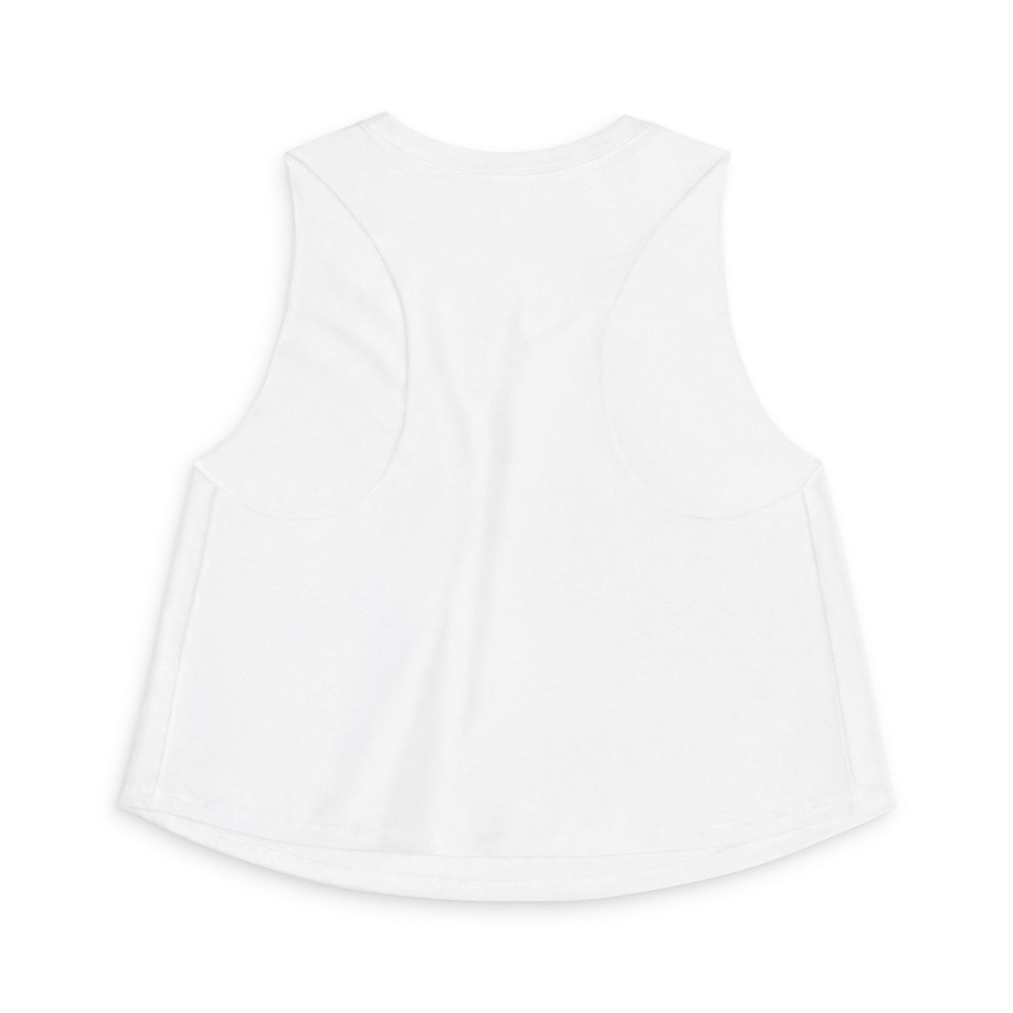 Pink Butterfly Crop Top — Graphic Women's Tank Top