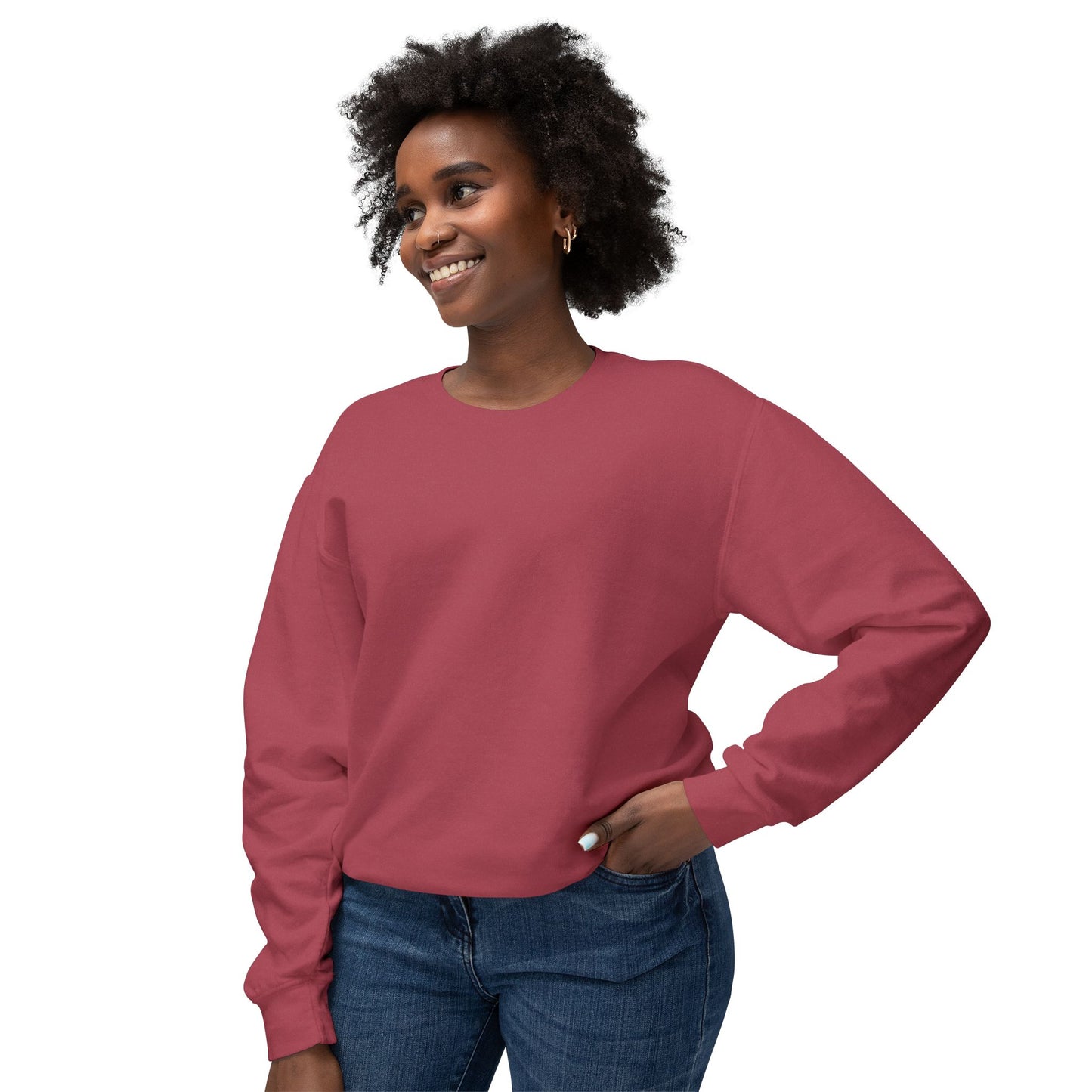 Crewneck Sweatshirt — 'Hot Summer' Retro Girl Ice Cream Graphic For Women