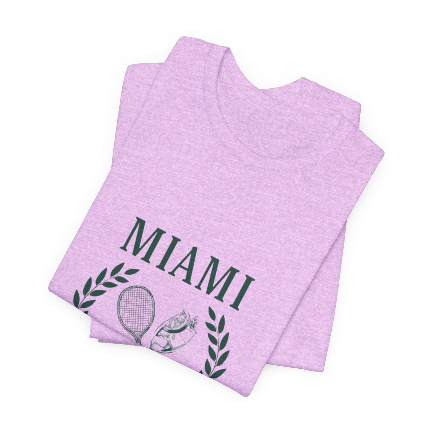 Miami Tennis Club Tee – Vintage Laurel Crest T-Shirt (Est. 2023)