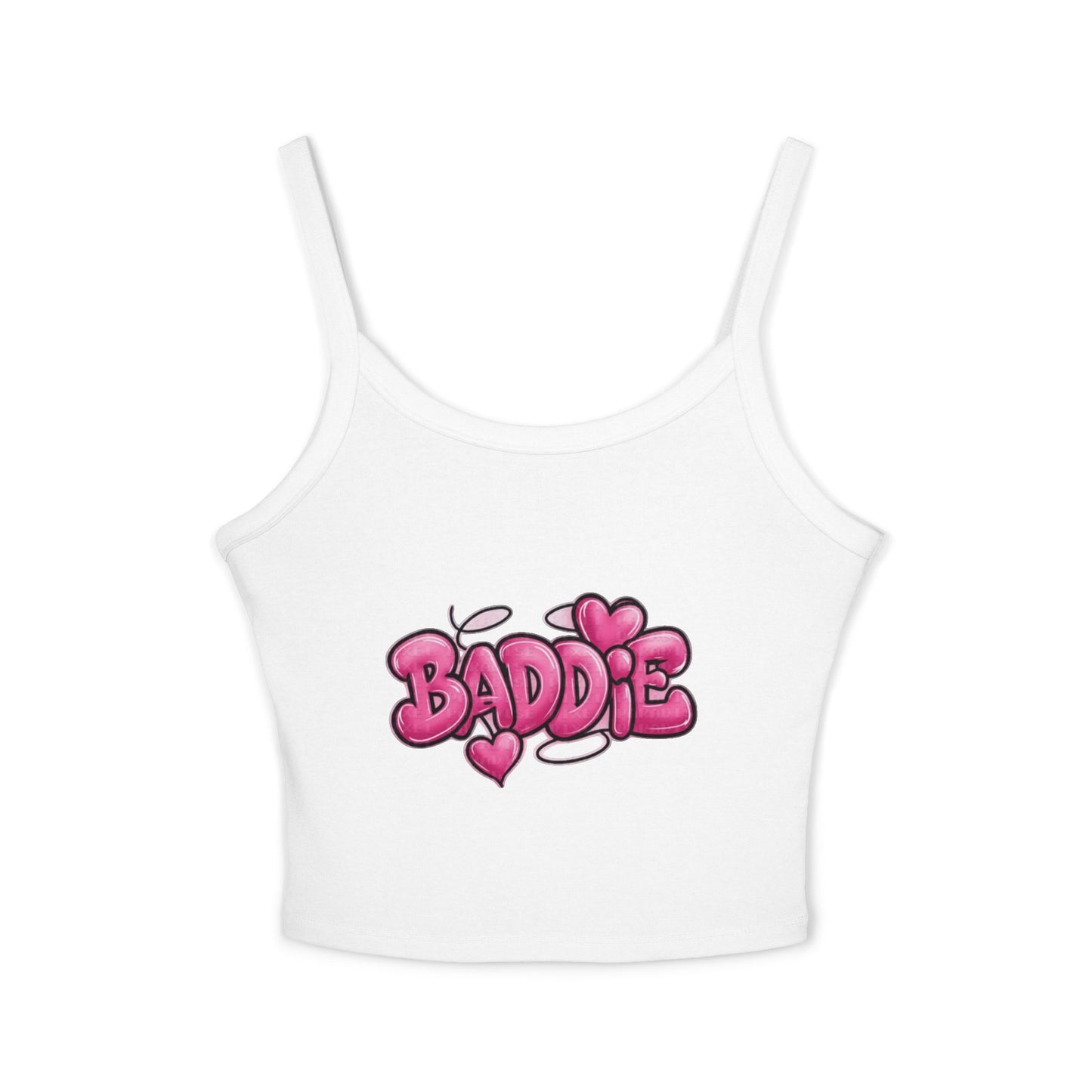 Baddie Pink Heart Crop Tank