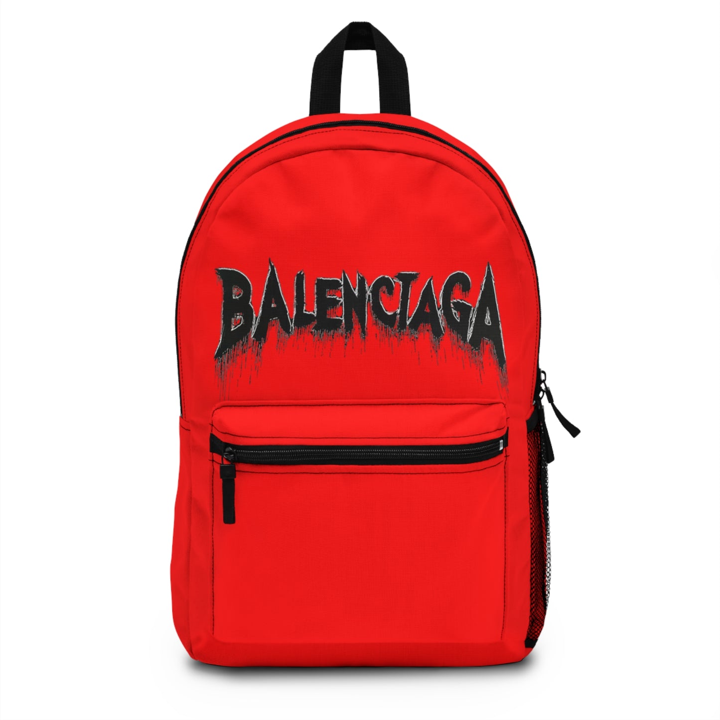 Balenciaga Red Graphic Backpack — Streetwear Logo Daypack