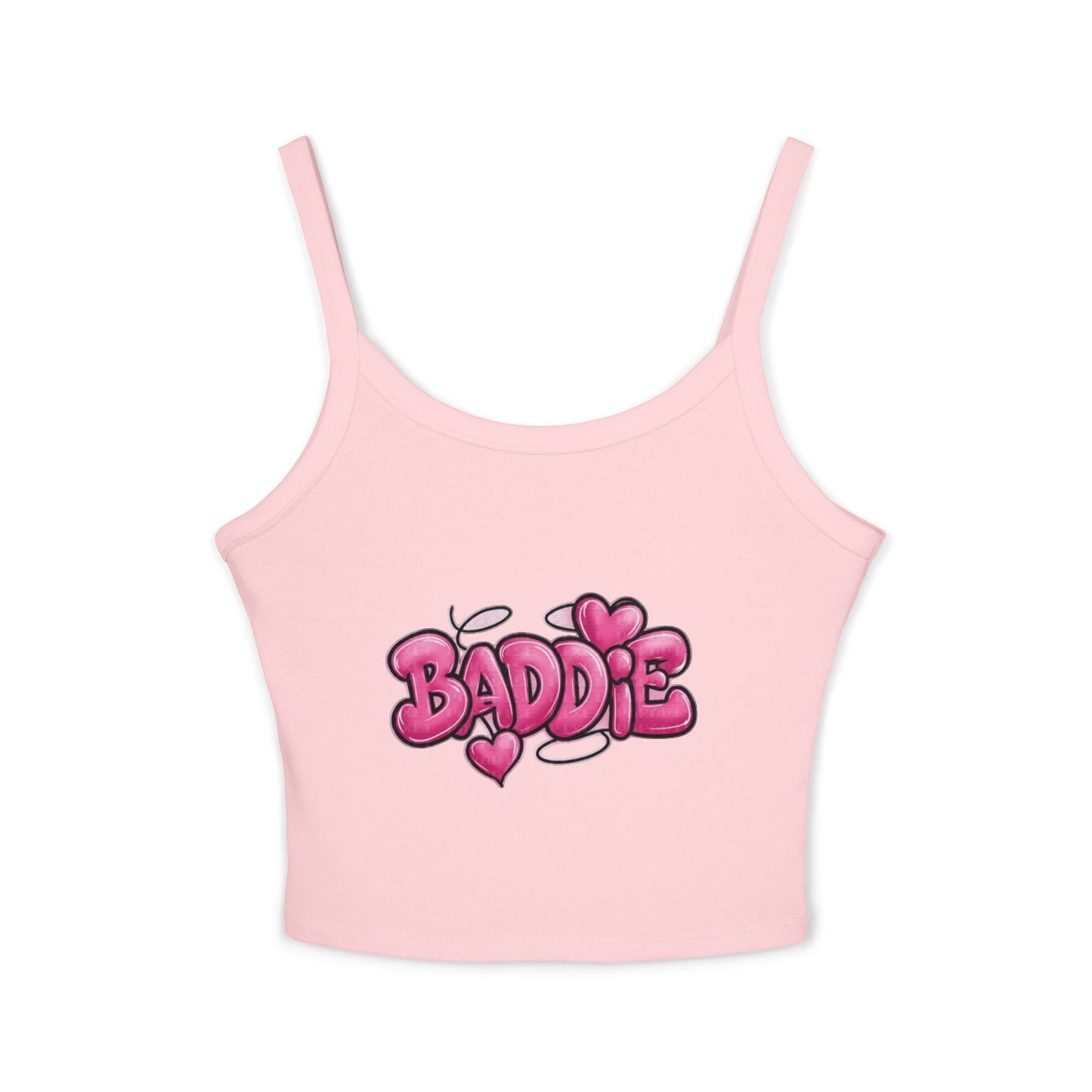 Baddie Pink Heart Crop Tank