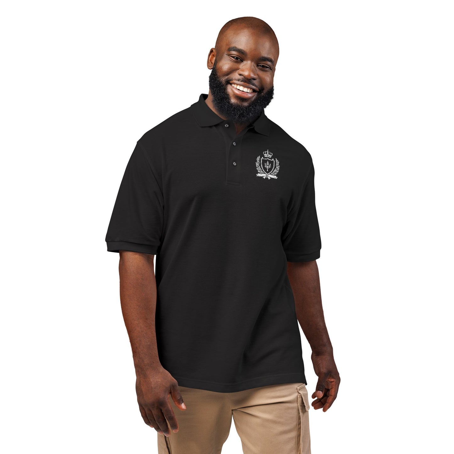 Embroidered Crest Polo Shirt