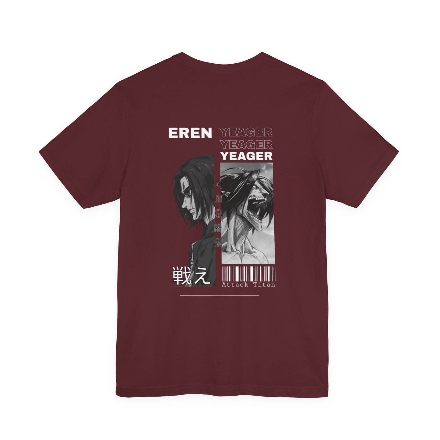 Attack on Titan Eren Yeager Graphic Tee — Anime Manga Fan Shirt For Men