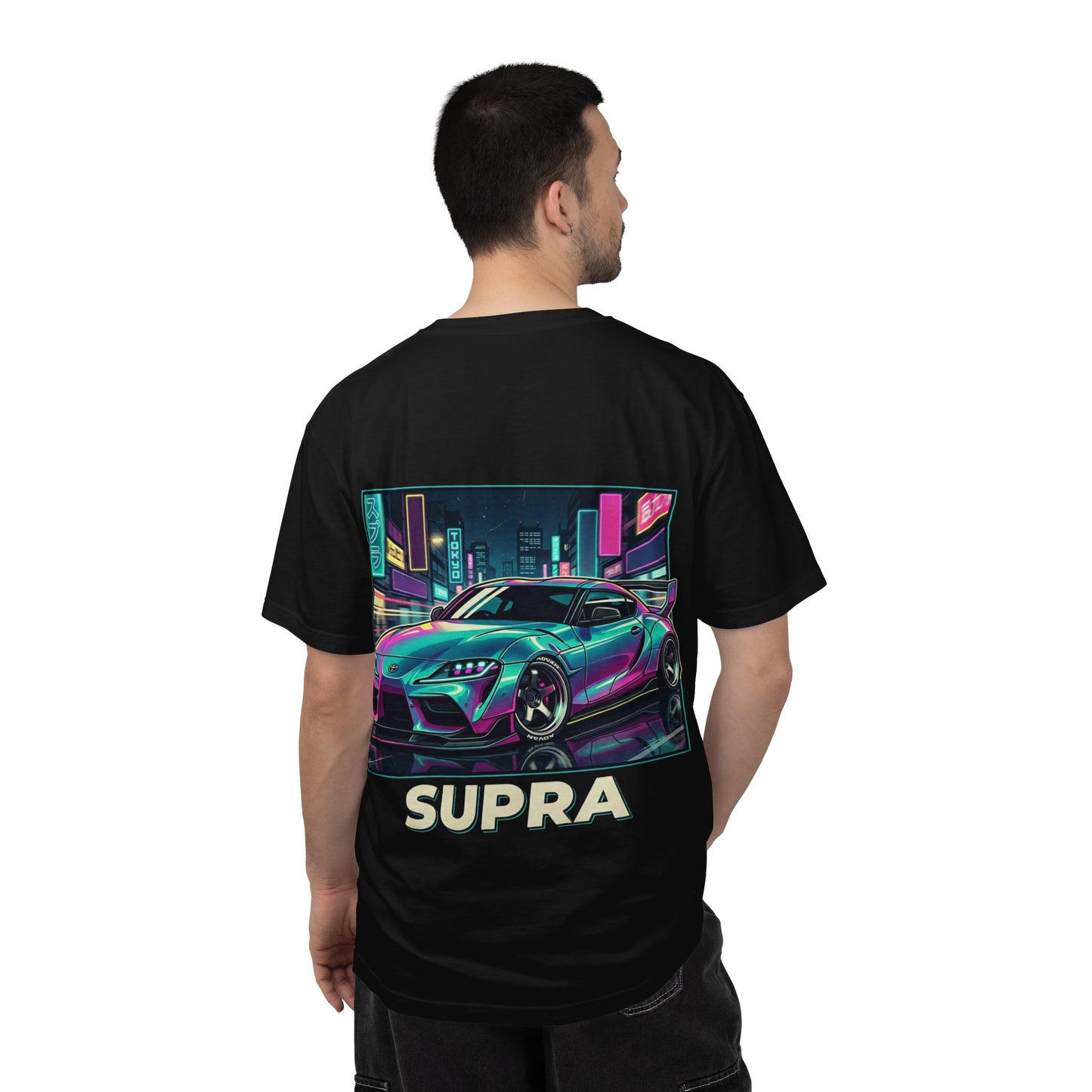 Premium Supra JDM T-Shirt – Retro Cyberpunk Tokyo Streetwear – Japanese Sports Car Graphic Tee for Men