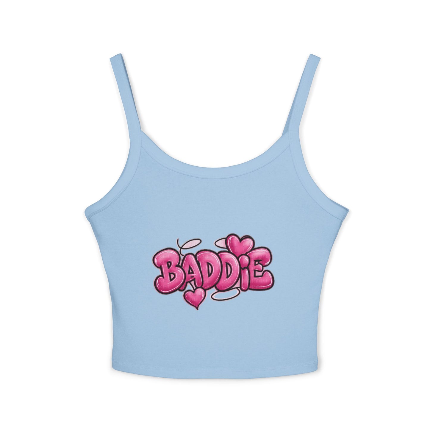 Baddie Pink Heart Crop Tank