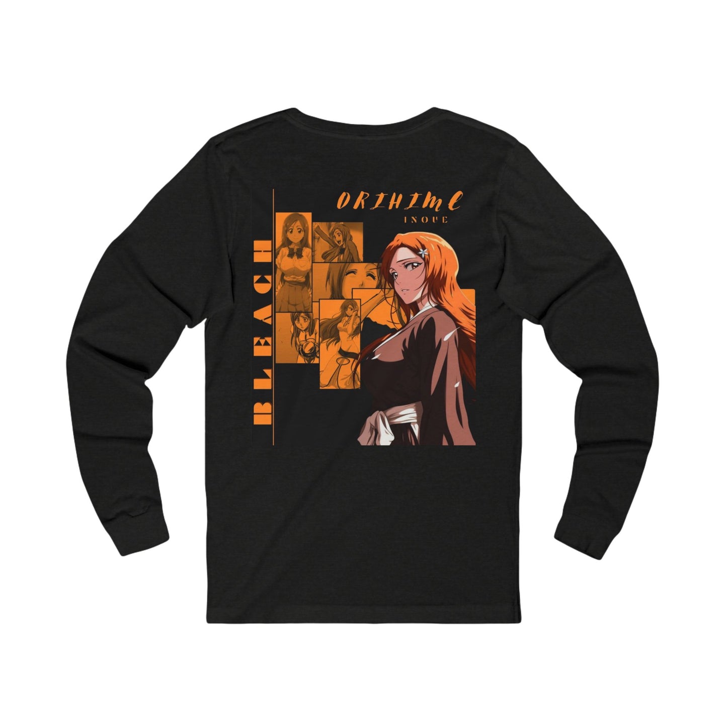Bleach Ichigo Anime Long Sleeve Tee — Vintage Orange Graphic For Women
