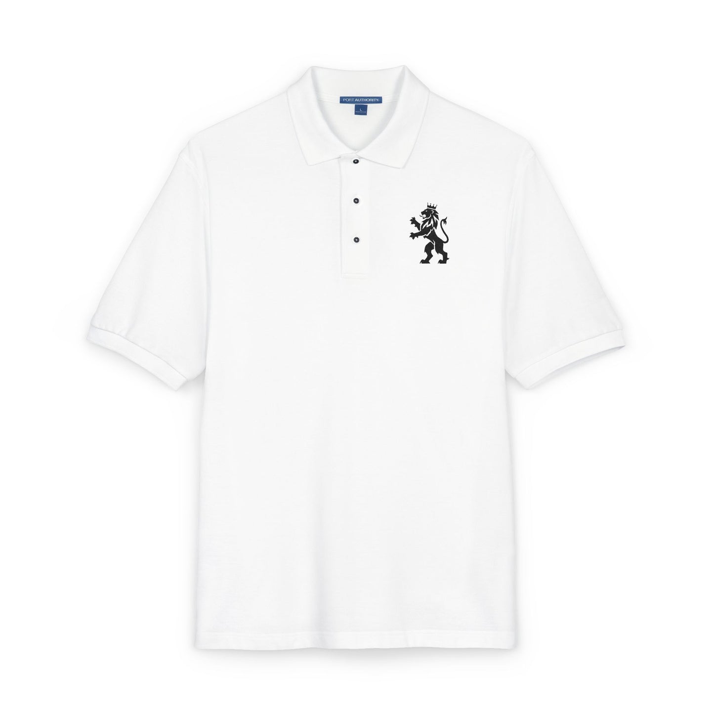 Embroidered Heraldic Lion Polo Tshirt