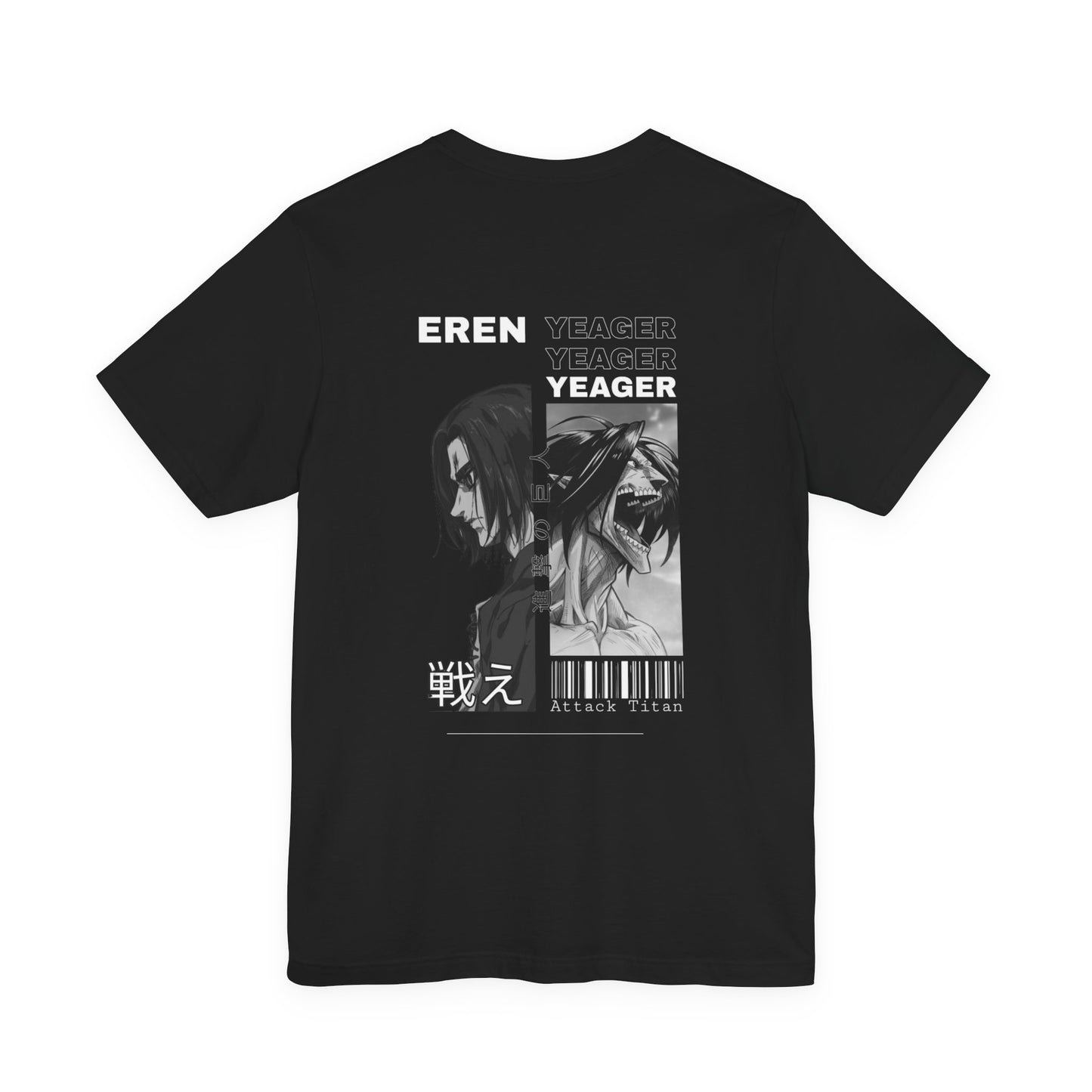 Attack on Titan Eren Yeager Graphic Tee — Anime Manga Fan Shirt For Men