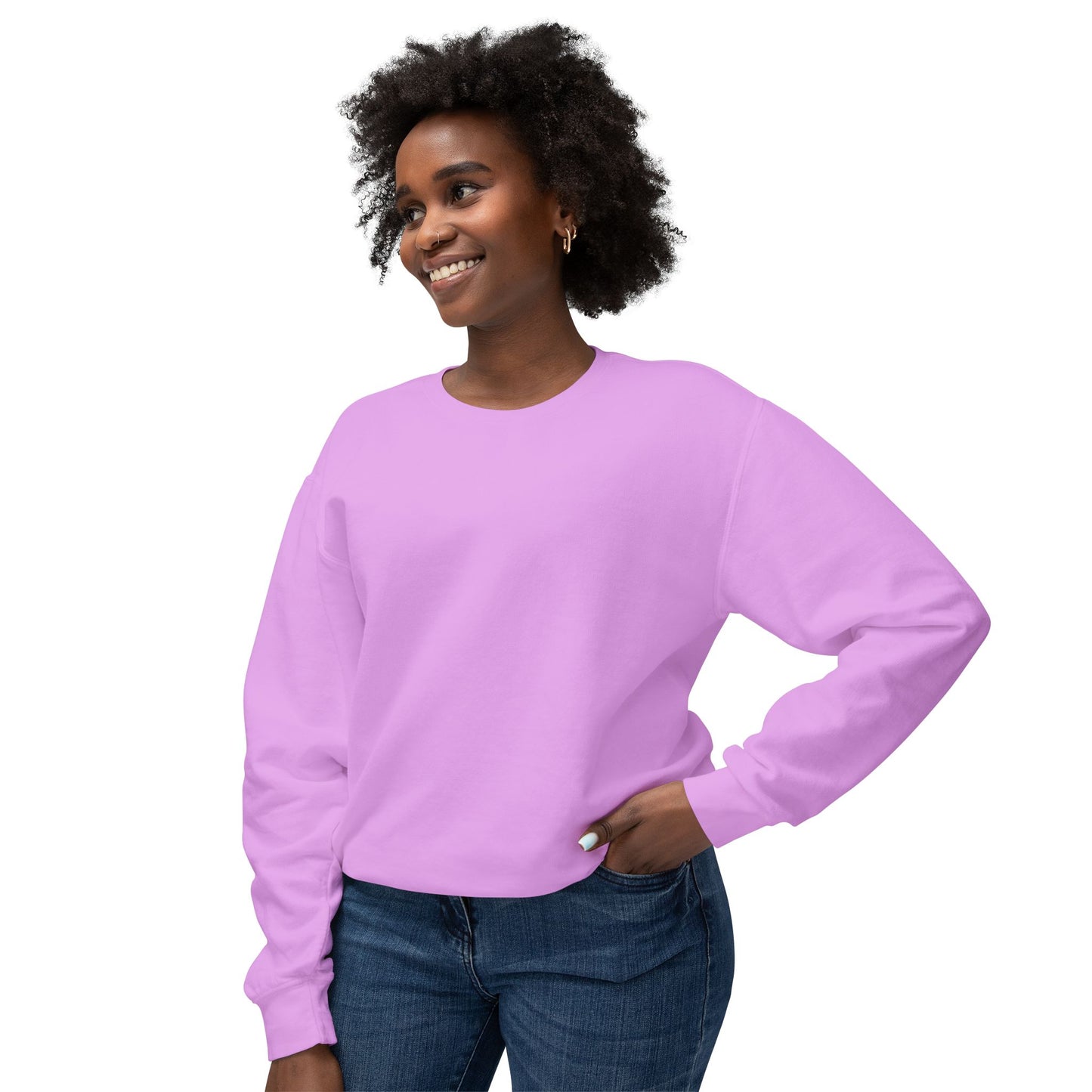 Crewneck Sweatshirt — 'Hot Summer' Retro Girl Ice Cream Graphic For Women