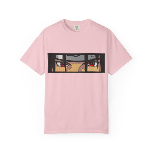 Itachi Uchiha Sharingan Eye T-Shirt – Naruto Shippuden Anime Streetwear – Akatsuki Member Graphic Tee –