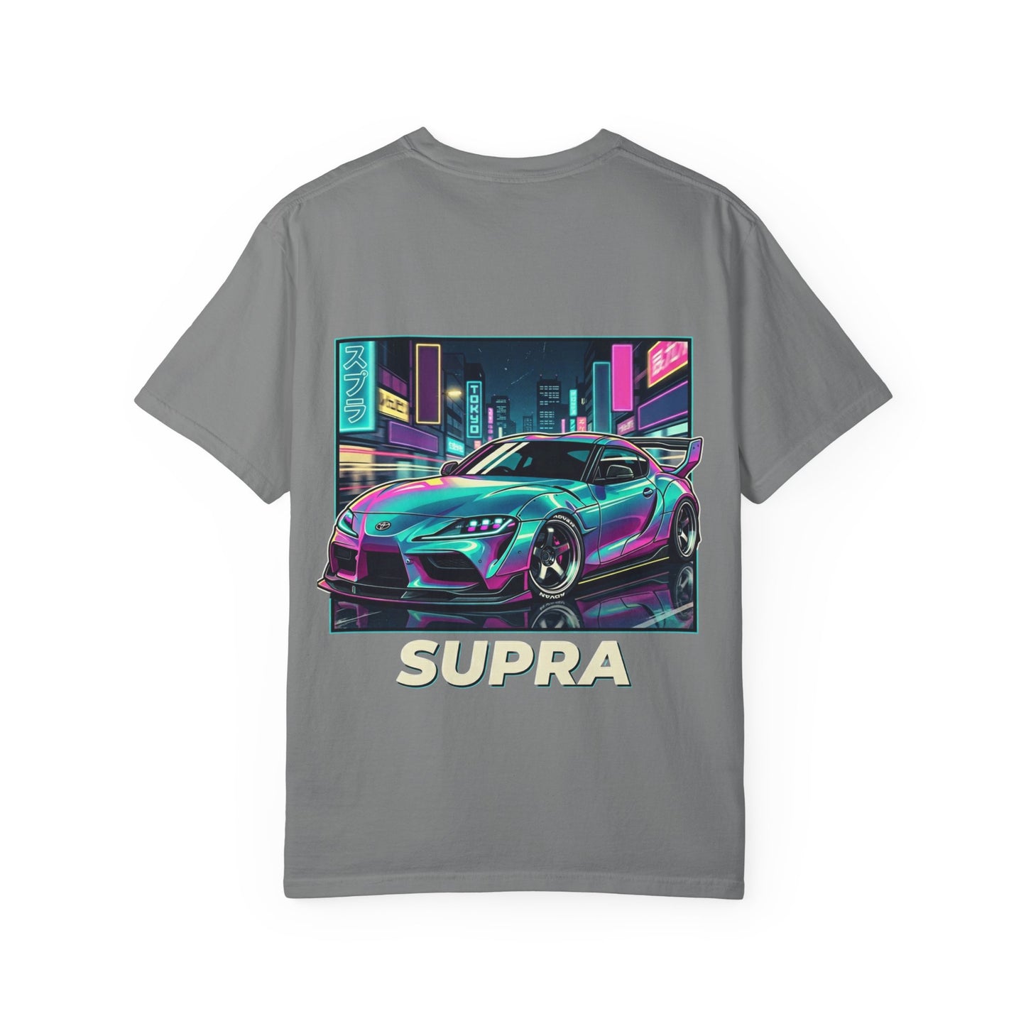 Premium Supra JDM T-Shirt – Retro Cyberpunk Tokyo Streetwear – Japanese Sports Car Graphic Tee for Men