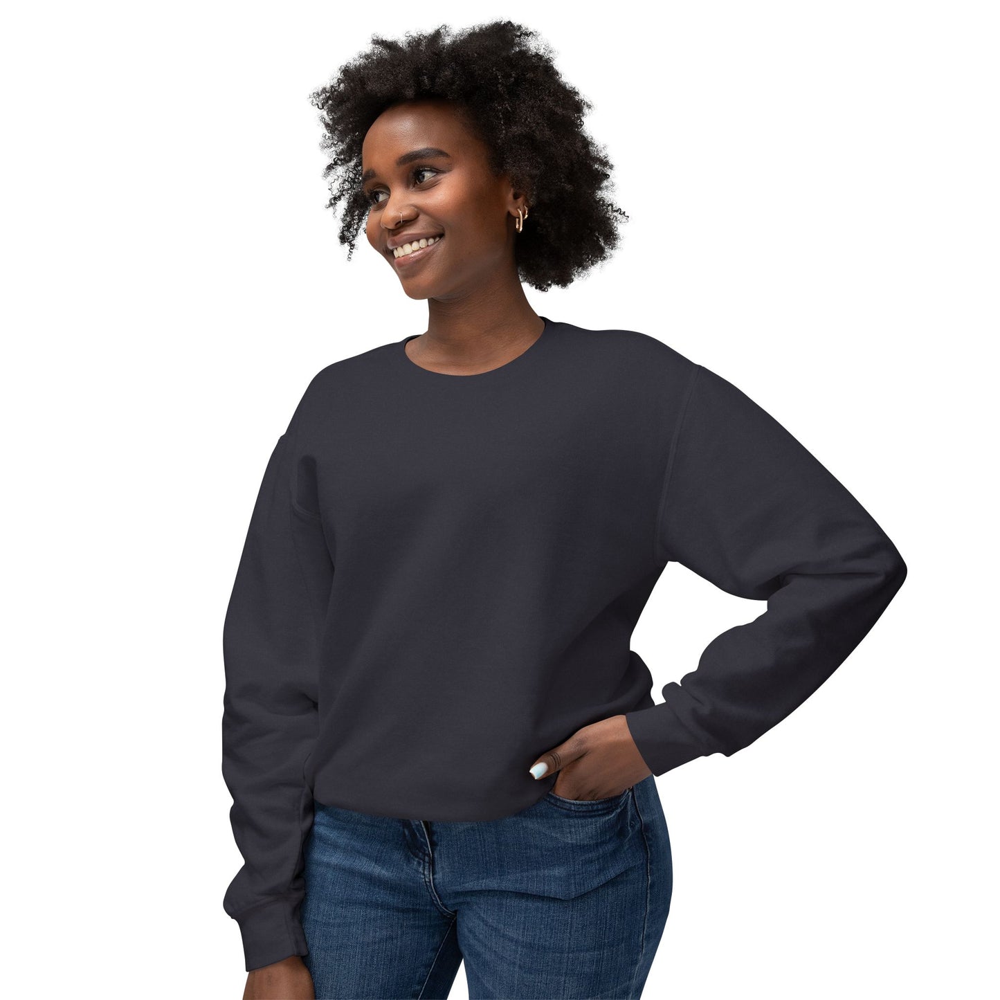 Crewneck Sweatshirt — 'Hot Summer' Retro Girl Ice Cream Graphic For Women