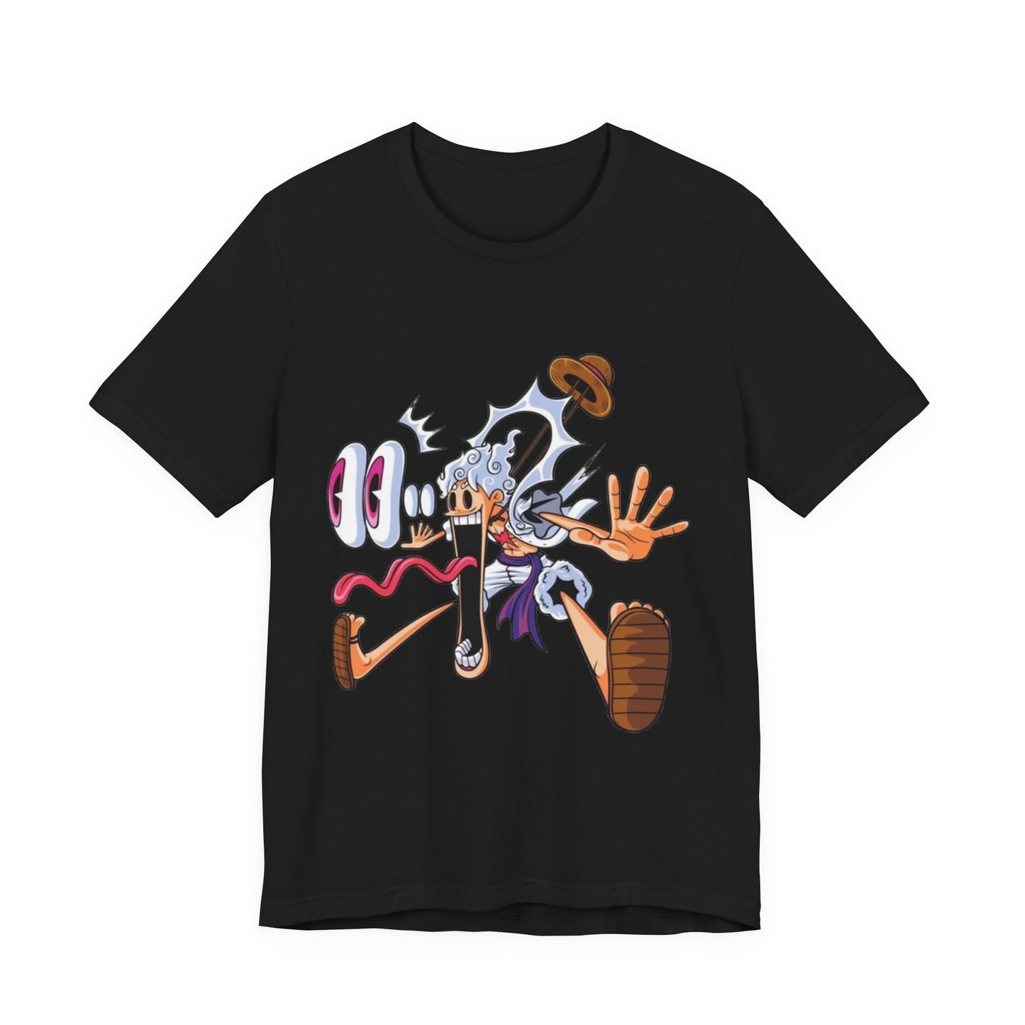 One Piece Luffy Gear 5 "Joyboy" Graphic T-Shirt - Ultra Soft Black Cotton Tee