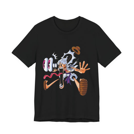 One Piece Luffy Gear 5 "Joyboy" Graphic T-Shirt - Ultra Soft Black Cotton Tee