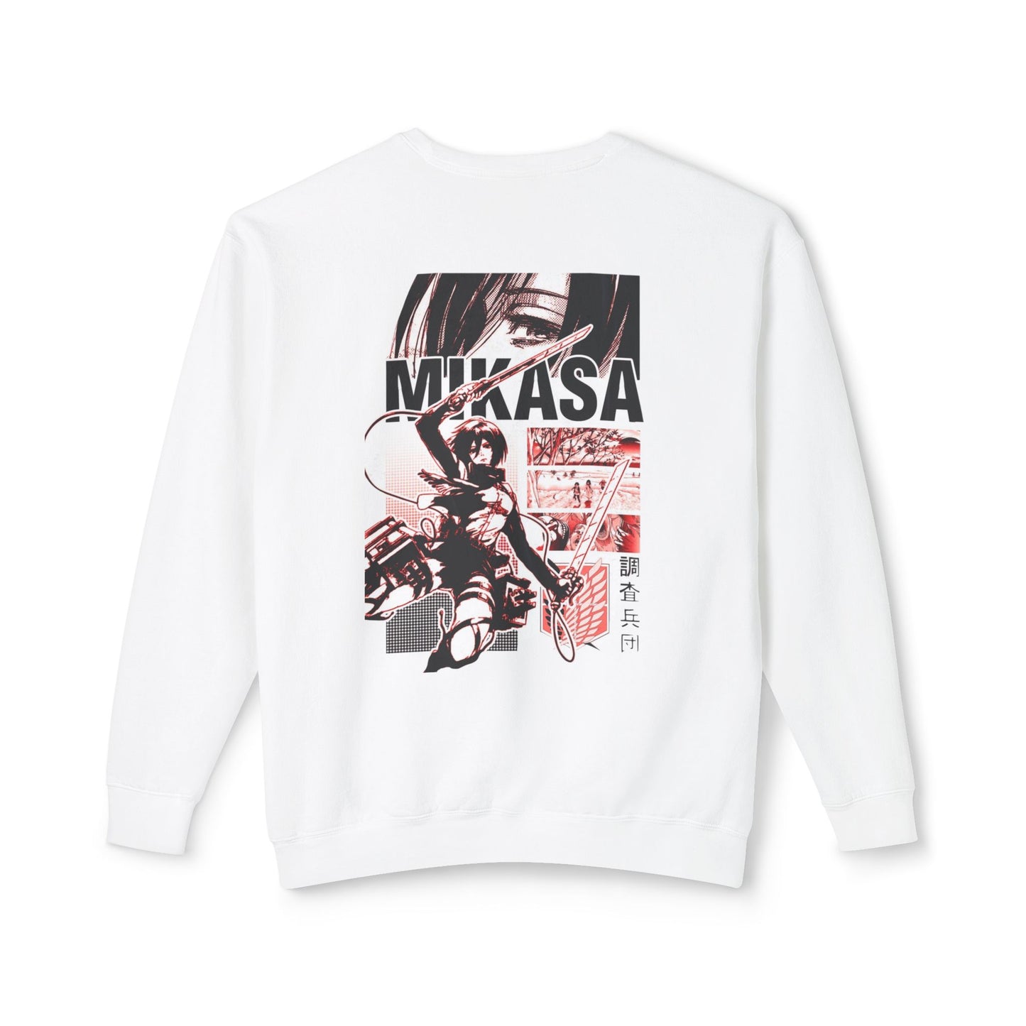 Mikasa Anime Crewneck Sweatshirt — Vintage Manga Graphic For Women