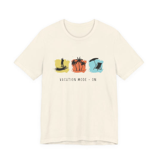 Vacation Mode On T-Shirt — Beach Palm Trees Summer Tee